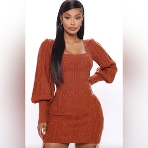 Fashion Nova Hello Cutie Sweater Mini Dress